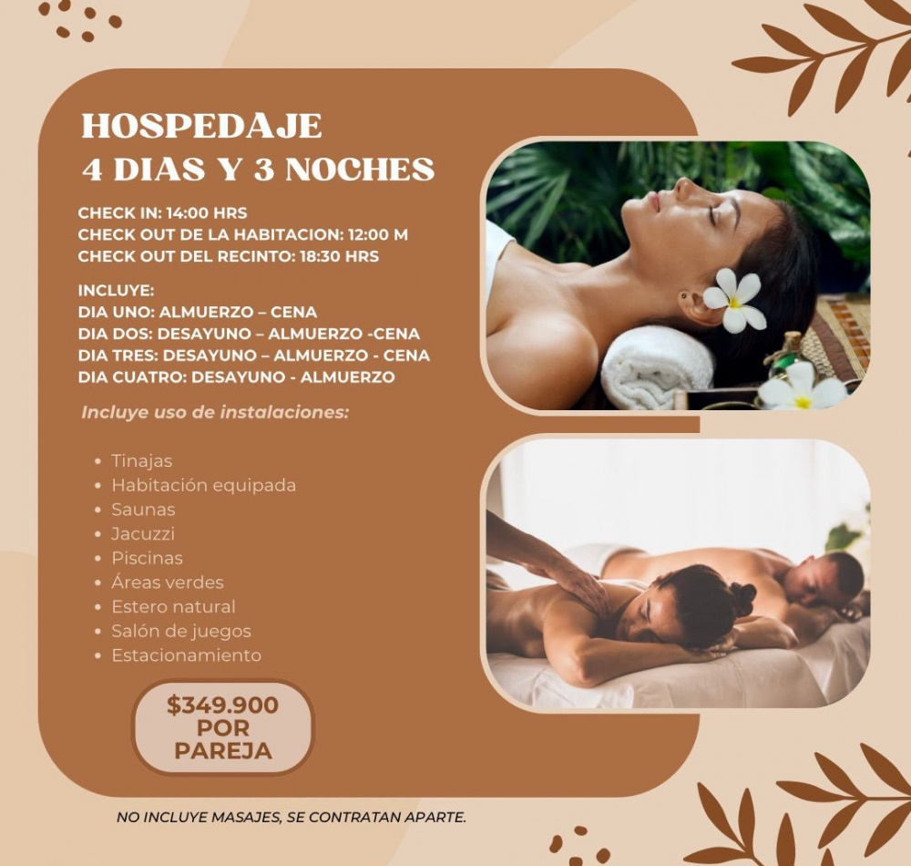 Hospedaje 4 Días y 3 Noches Hospedaje 4 Días y 3 Noches
