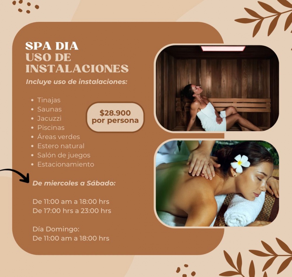 Spa Día – Uso de Instalaciones Spa Día – Uso de Instalaciones