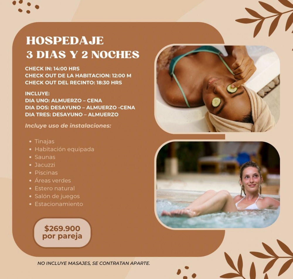 Hospedaje 3 Días y 2 Noches