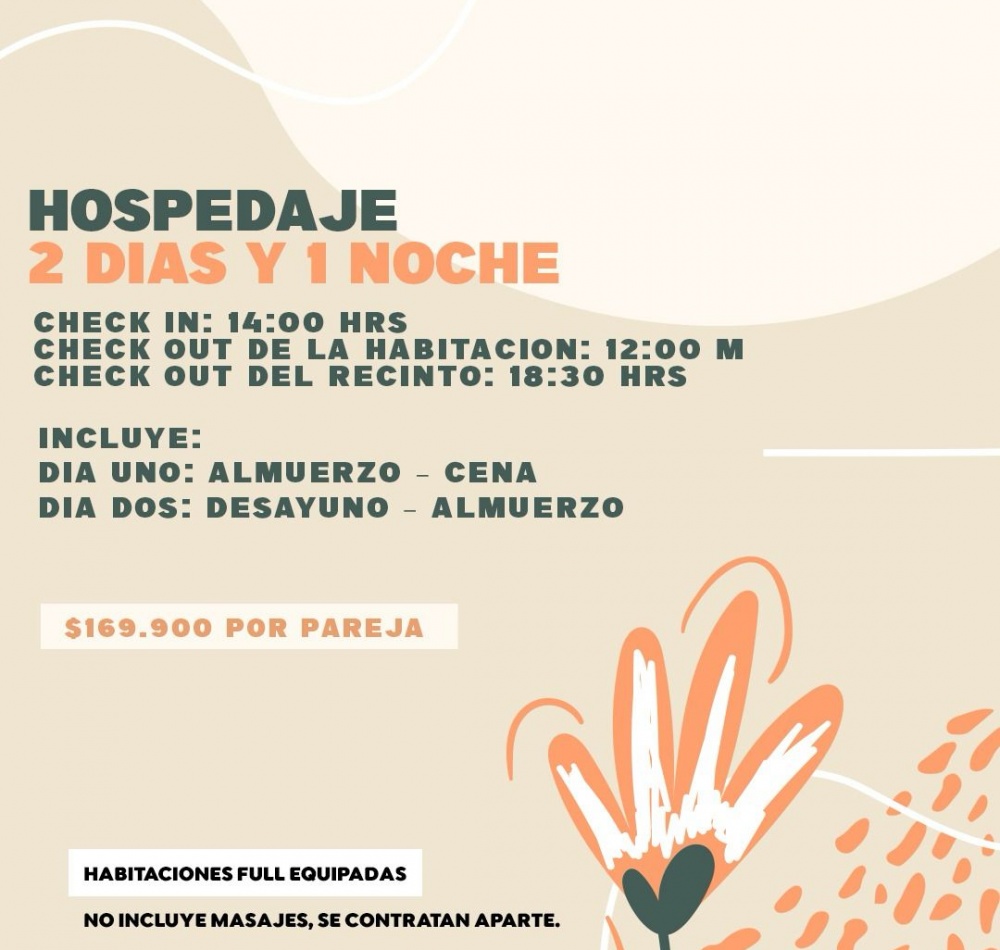 Hospedaje 2 Días y 1 Noche